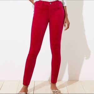 Loft Velvet Skinny Pants